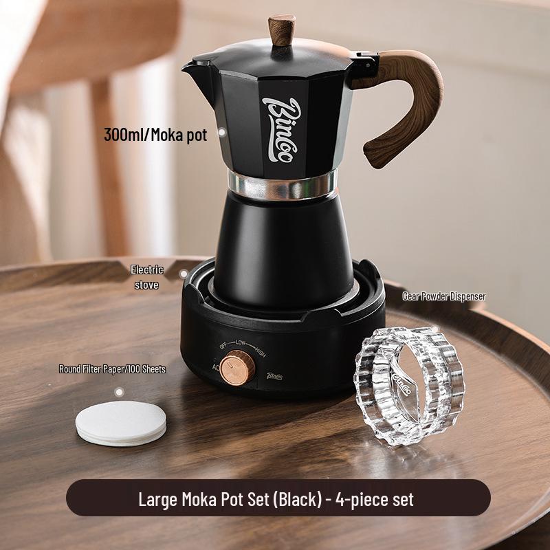 Bincoo Elektrický moka konvička Espresso kávovar - Malý italský kávovar pro domácnost