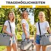 Hunde-Reisebeutel, Wasserdichter Spazierbeutel mit mehreren Taschen, zwei Futterbehältern und faltbarer Schüssel für Katze Welpen