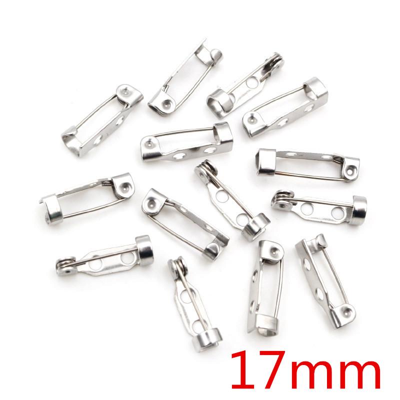 

20pcs 14 17 19 20 25 32 38mm 316 Stainless Steel Brooch Clip Pins Safety Brooch Settings Blank For DIY Jewelry Making Supplies