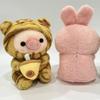 Cute Plush Milk Tea Bubble Cup Stuffed Animal Pink Strawberry Pig Plushie Toys Boba Plush Dolls Cartoon Tiger Rabbit Frog Plush
