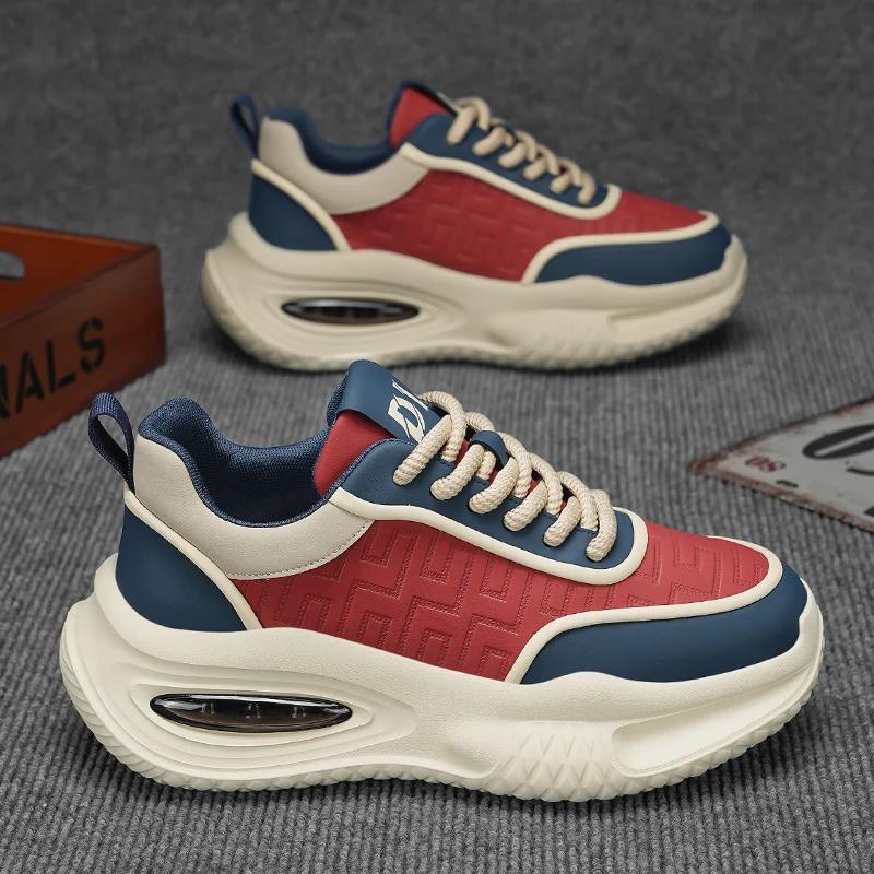 

Чоловічі кросівки модні скейтборд взуття для чоловіків нековзні спортивні спортивні чоловіки осінні бігові туфлі на відкритому повітрі комфортні шкіряні дешеві шкіряні 39