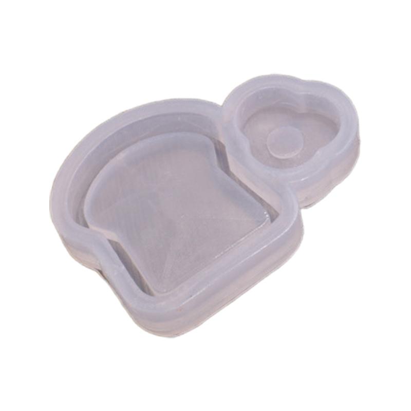 Quicksand Resin Mould Lovely Pig/Bread Resin Shaker Mould Silicone Epoxy Mold Clear Pendant Mold for DIY Handmade Craft