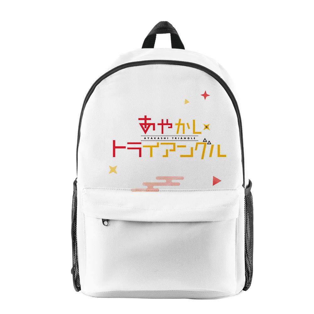 Sac à dos Classique Original Ayakashi Triangle Pupille Anime Cahier Sacs à dos Impression 3D Oxford Imperméable Sacs à dos de Voyage Garçons/Filles