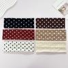 Retro Boho Breeze Wind Dot Stretch Women's Hairbands Korean Fashion Wide Headbands Yoga Sports Dating Hair Accessories