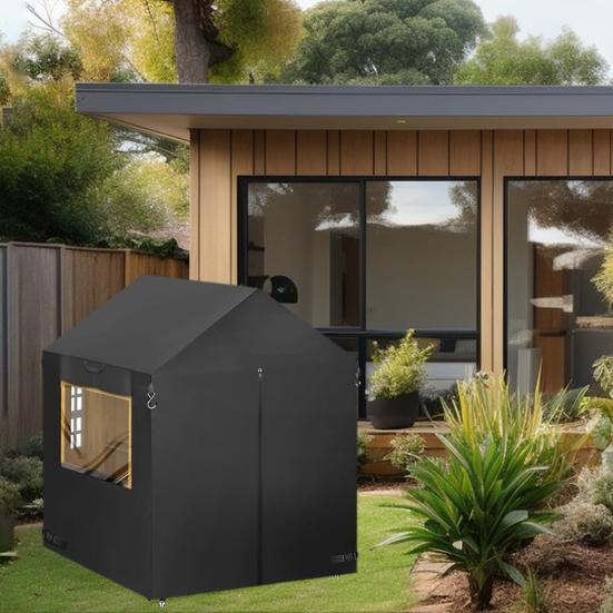 Kids Playhouse Cover with Zippers Waterproof UV Resistant Sun Protection Outdoor Playhouse Cover Protector