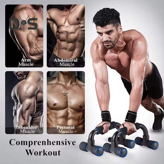 2Pcs/Set Push-up Stand Non-Slip Rubber Feet Portable Balanced Strength Push-up Stand Indoor Fitness Equipment