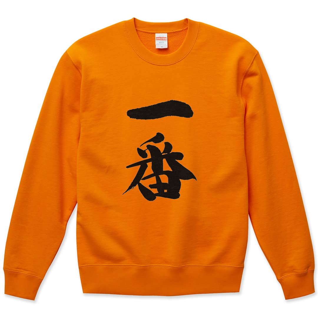 

Printed long sleeve and size crew for men and Kanji [igsticker] sweatshirt, sweatshirt, men s women s, L, stylish, neck, orange, women, 001711, оранжевый