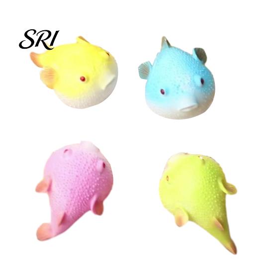 Pufferfish Decompression Tool Flour Stress Ball Squeeze Toy Relief Mini Food-grade Fidget Puffer Sensory Home Office Worker
