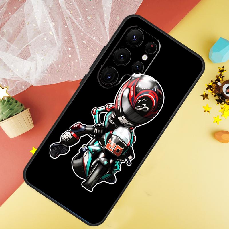 Moto Fabio Quartararo Funda For Samsung Galaxy S24 Ultra S23 S22 Plus S21 S20 FE S8 S9 S10 Note 10 20 Ultra Case