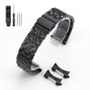 18/20/22/24mm Stainless Steel Watch Band Curved / Flat End Metal Bracelet Silver Gold Black Folding Buckle Universal Watch Strap