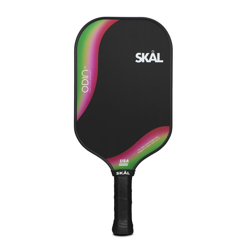 Skal Pickleball Paddle Odin Premium Pro Racket USA Pickleball Approved Raw Carbon Fiber Performance Polypropylene Honeycomb Comfortable Hex Curl Grip