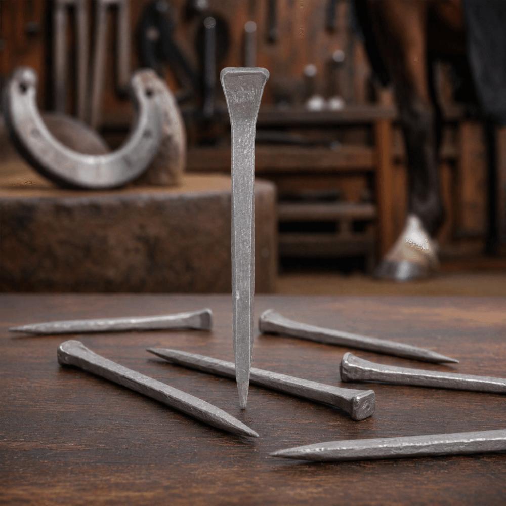 250pcs Low Carbon Steel Horseshoe Nails Durable Horse Shoe Nails Steel Nails  Animal Husbandry
