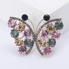 Luxury Rhinestone Hollow Butterfly Brooches for Women Insect Pins Event Party New Gifts Backpack Decoration Clothes Accessories