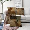 Popular Digital Splicing Geometric Printed Pattern Linen Pillow Case Home Decoration Does Not Include Pillow Core