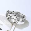 OPK Quartz Stainless Steel 30M Water Diamond Luminous Gift Watch for White Women's Watch, Band, Resistant, Dial, Hands, Classic, Business, Popular,