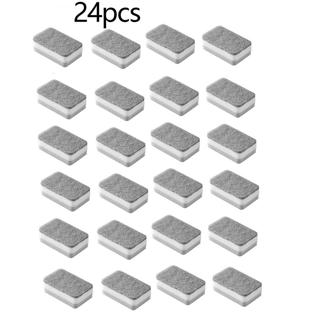 1pc/12pcs/24pcs-Multi Functional Household Cleaning Sponge, Kitchen Dishwashing Sponge, Cleaning Products, Household Small Tools