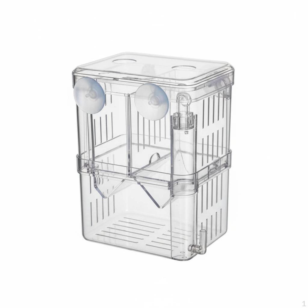 Buoyant Fish Breeding Box High Clearness Breeder Suction Cup Mount Fry Hatchery