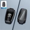 New Zinc Alloy Leather Car Key Case Cover Shell For Toyota CHR Hilux Fortuner VHFDT6 Land Cruiser 200 Camry Corolla Crown RAV4 Highland