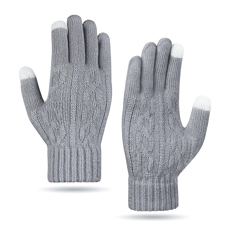 

ZHENYUEQI Unisex Winter Touchscreen Knitted Gloves One Size