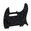 FLEOR 8-Hole Telecaster Pickguard, Screw-Fit USAMX Standard Telecaster Pickguard Replacement, 4-Ply Black Pearl