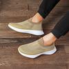 Unisex Pure Color Men's Sneakers Fly Knit Lightweight Breathable Casual Shoes Simple Elegant Design Summer Footwear