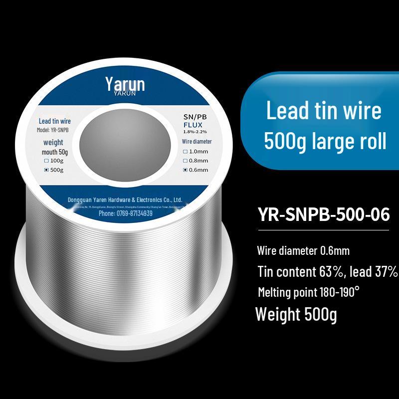 Rosin Core Lead-Free Solder Wire - No-Clean, High-Purity, Ideal for Household Welding and Repair