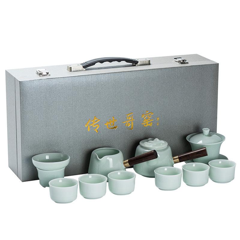 Zestaw do herbaty Kung Fu z Kilni Jade Ge Wysokiej klasy Prezent Biznesowy Domowy Pudełko Roczne Spotkanie Firmowe Prezent dla Klientów Prezent Otwierający