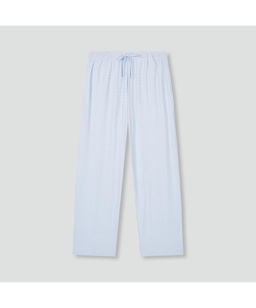 Jaju Men'S Peach Skin Length Pajama Set_Light Blue