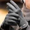 Thicken Plush  Windproof Five Finger Gloves Warm Mittens Men's Winter Gloves Velvet