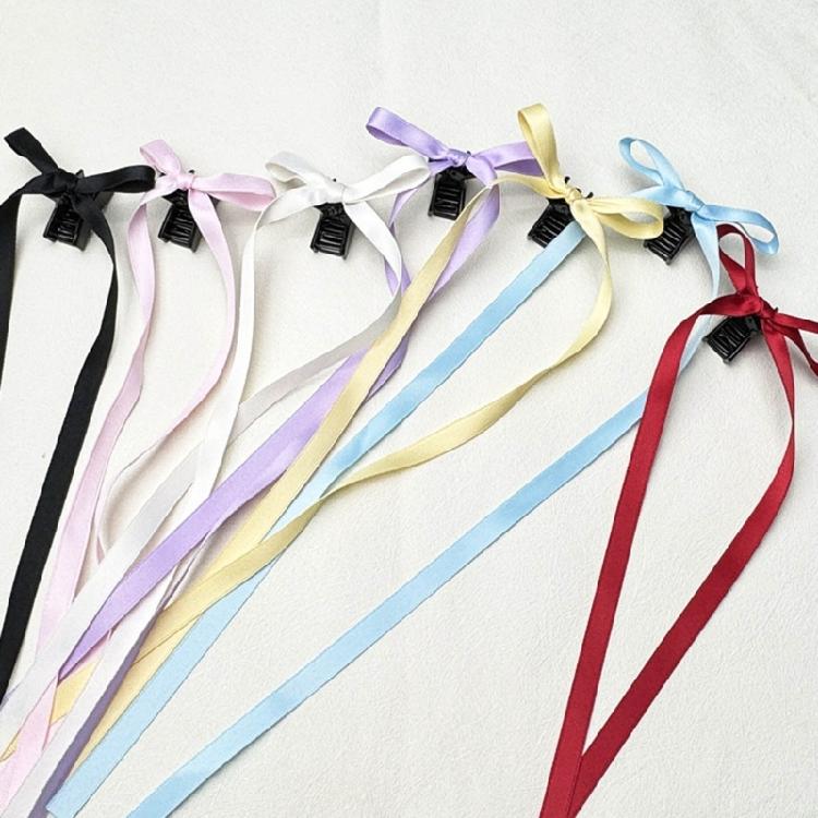 Bowknot Hairpin Ribbon Bow Hair Clip Cool Barrettes Decoration for Women Girls