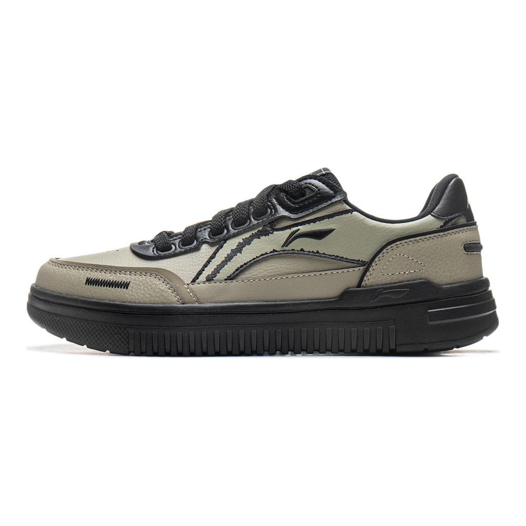 Li Ning Qing Yun Classic Versatile Comfortable Trendy Non-Slip Shock Absorbing Wear-Resistant Lightweight Breathable Low-Top Skate Shoes AGCU349-5