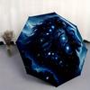 1pc Starry Sky Majesty Lion Pattern Automatic Umbrella is Fashionable and Good-Looking,  Suitable for Travel and Daily UseN087