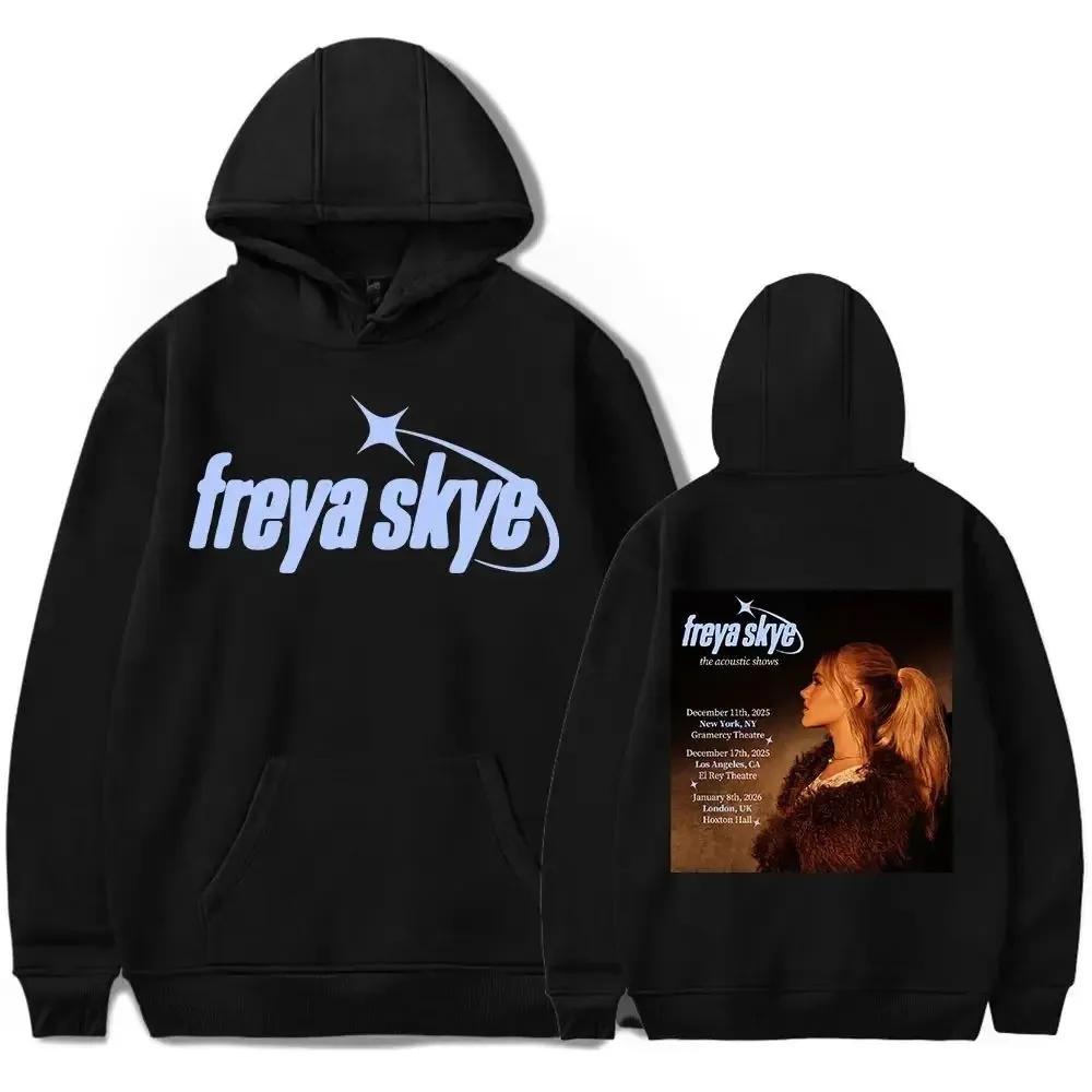 

Y2k Sweatshirt Freya Skye Merch Live Shows Date Print Hoodie Casual Streetwear Concert Outfit Oversized for Music Lovers Unisex 4XL