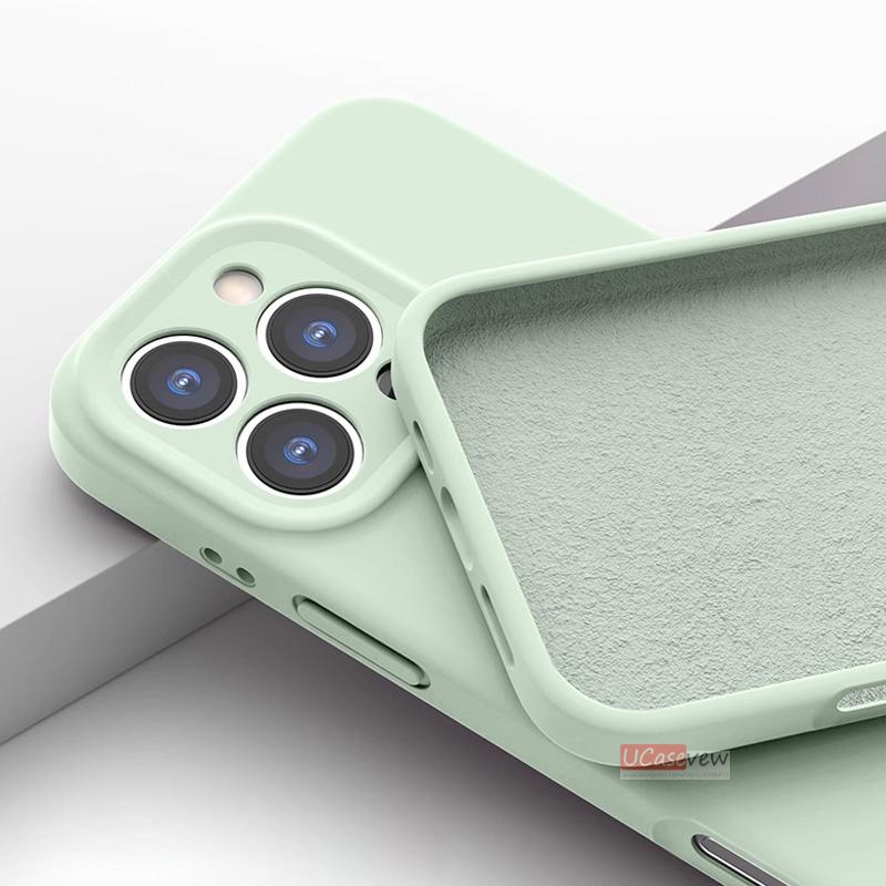 Funda magnética de silicona líquida para iPhone 14 15 11 12 13 16 Pro Max Plus, suave, a prueba de golpes, con carga inalámbrica y cubierta protectora.