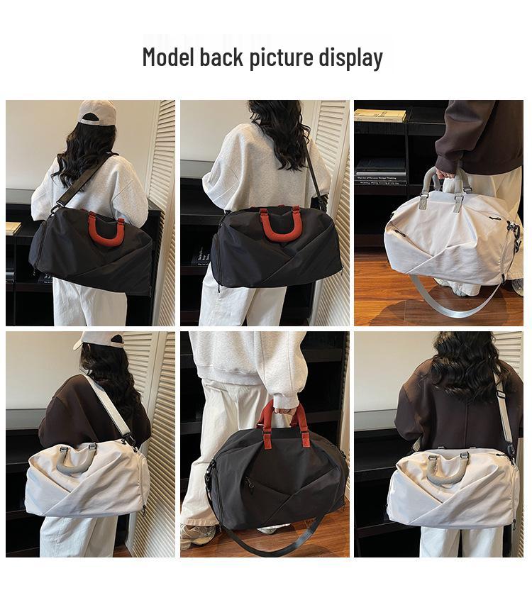 Cross-border Large Capacity Travel Bag with Shoe Compartment and Dry-Wet Separation for Yoga and Sports