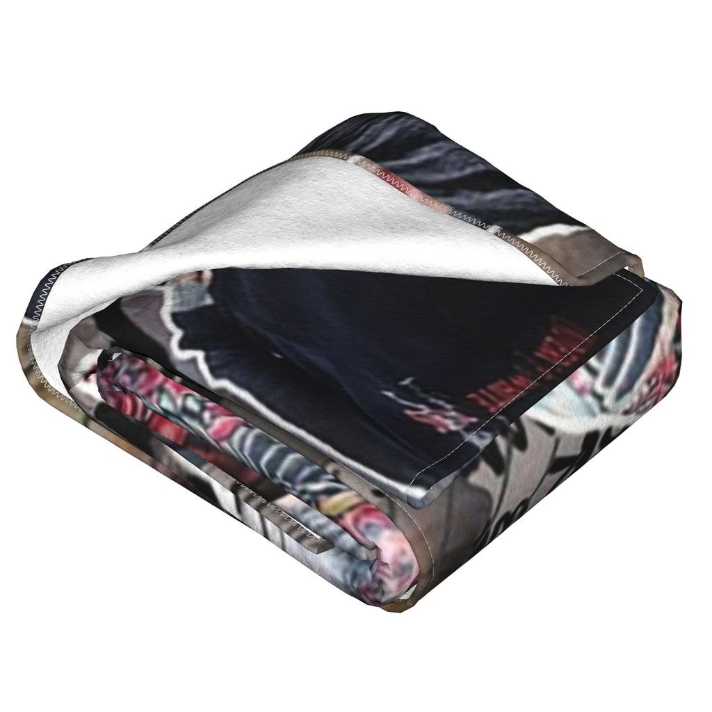 Ronnie Radke Po Collage High Quality Blanket Soft Warm Flannel Throw Blanket Bedding For Bed Living Room Picnic Travel Home