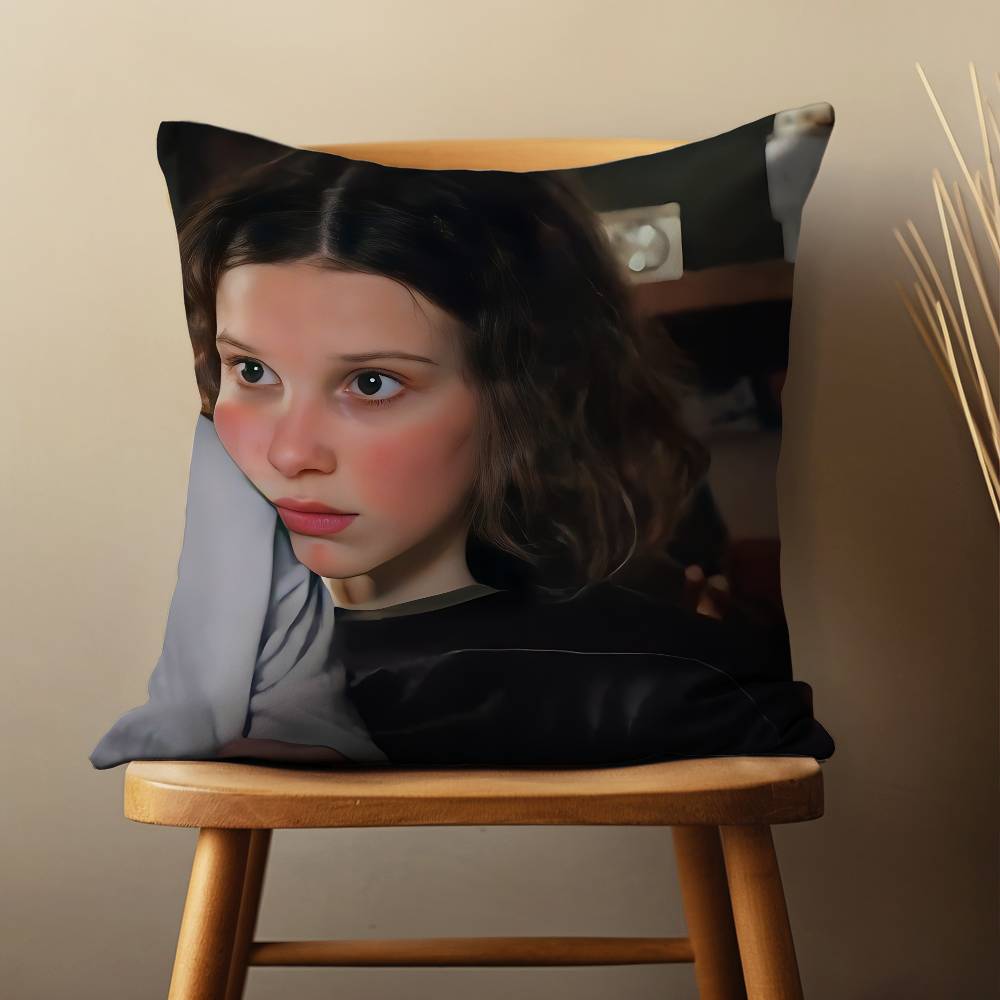 Actress M-Millie B-Brown Pillow Case Living Room Sofa Cushion Cover Suitable For Home Bedroom Decoration And Protector