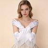 1 Paar Fransenhandschuhe Rollenspielhandschuhe Party Polyester Ballkleid Satin Lange Etikettehandschuhe