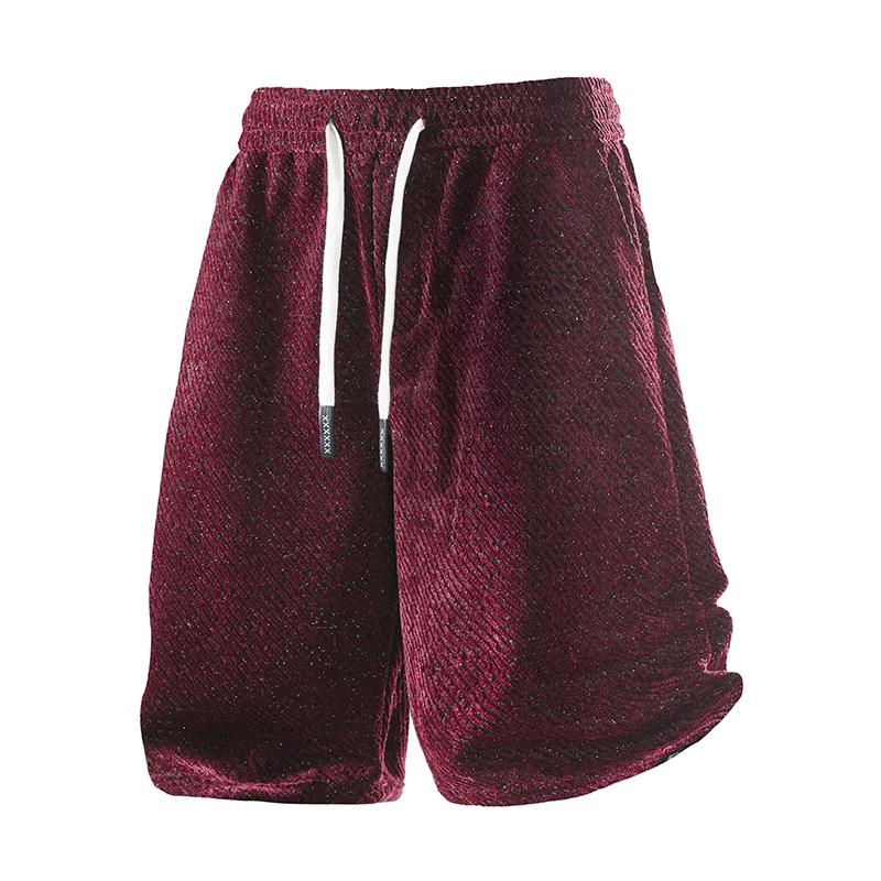 

Mens Sports Pocket Drawstring Board Trunk Beach Short Pants Men Soild Color Shorts Summer Thin Trousers Male Loose Sweatpants L вино красного