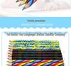 In-Stock Large Barrel 4-in-1 Rainbow Magic Colored Pencils with Thick Core.