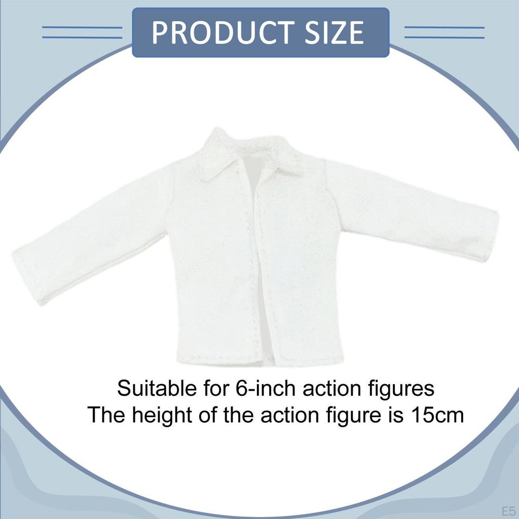 1/12 Action Figure Clothes Doll Clothing Collectible Fashion Costume Accessory Model for 6 inch Male
