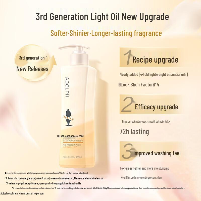 Adolfo Essential Oil Gentle & Silky Smooth Shampoo 420ml