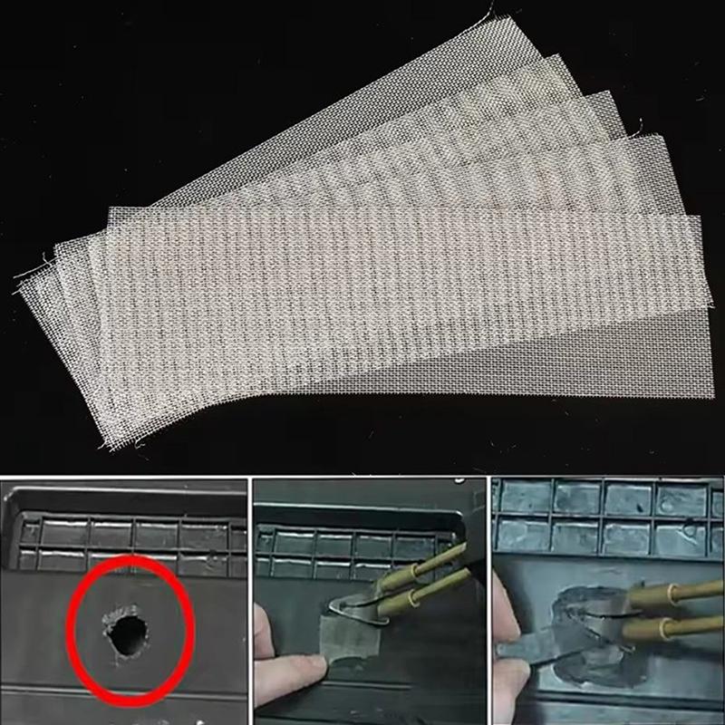 10Pcs 20X15Cm Stainless Steel Mesh Car Bumper Repair Patch Crack Hole Welding Wire Net Guard