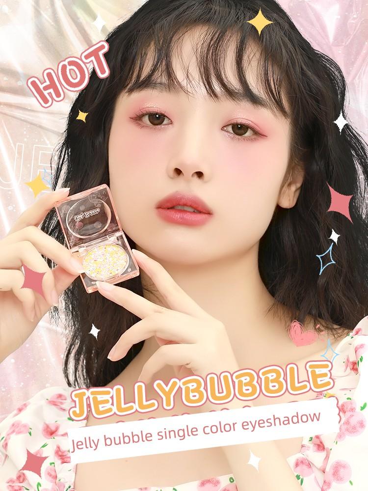Jellybubble New Arrival Jelly Bubble Eye Shadow Pearlescent Earth Color Niche Style Brand Ins Genuine Goods Student Cheap