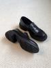 Sheepskin version~ British style platform loafers women's one-pedal lazy shoes versatile single shoes college style jk uniform shoes
