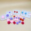 6-Hole Rose Peony Silicone Mold Handmade Mini Flower Shaped Candy Chocolate Cake Surface Decoration Baking Tool Resin Craft Mold