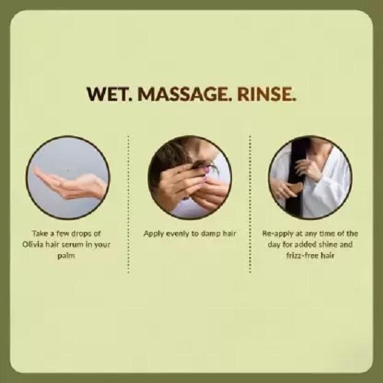 Olivia Moisture Lock Nourishment Hair Serum with Argan Oil Extract 100ml (Pack of 2)