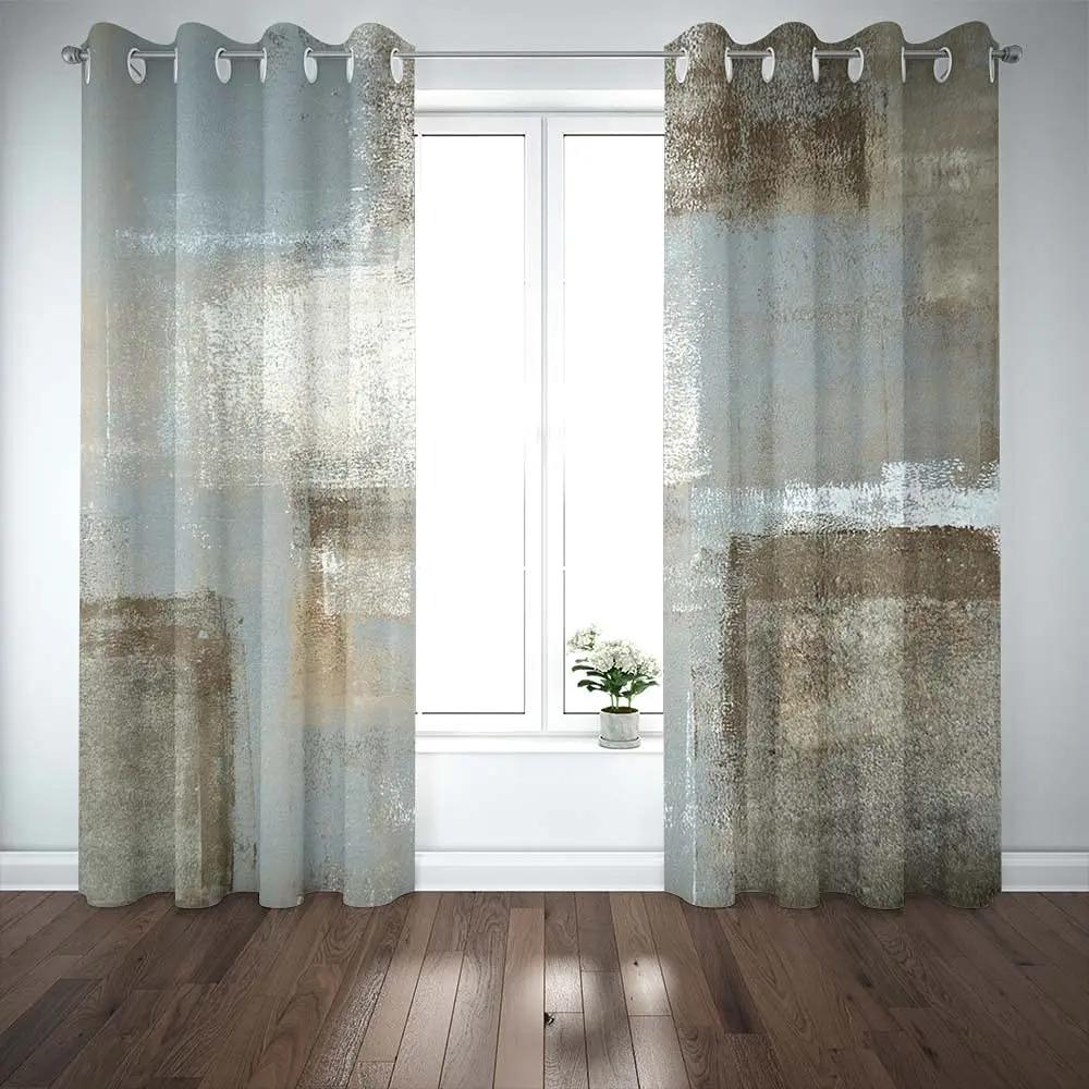 MulticolorGraffiti Art High Shading Curtain Luxury Curtains for Living Room Bedroom Shading Thick Blackout Window Drapes 2Pcs