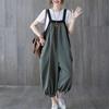 Legere Jumpsuits für Damen Sommer Große Größen Koreanische Lockere Harlan Jumpsuit-Hosen Einfarbige Damen Träger-Overalls