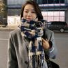 Fashionable Large Checkered Scarves New Pattern Versatile Woman Thick Scarf Korean Windproof Warm Scarves